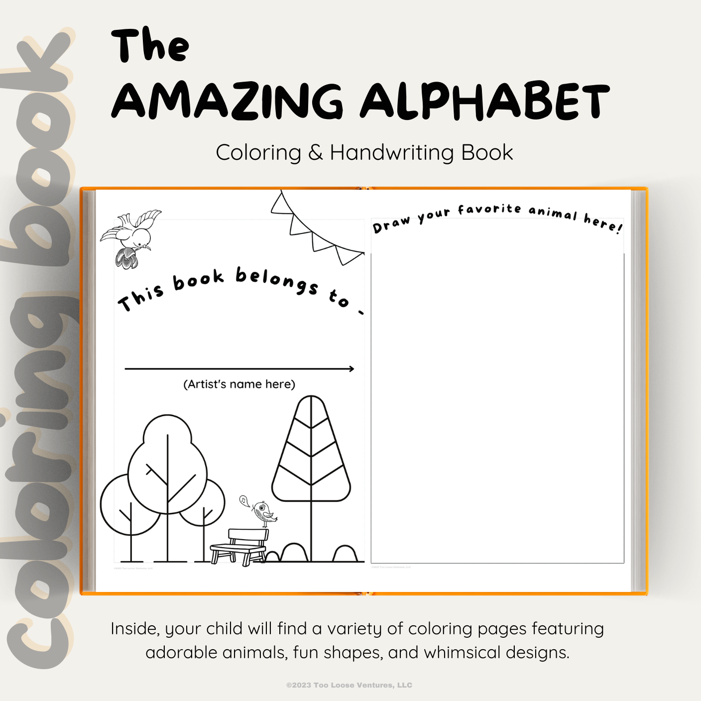 The Amazing Alphabet Coloring & Handwriting Book  |  Coloring Book